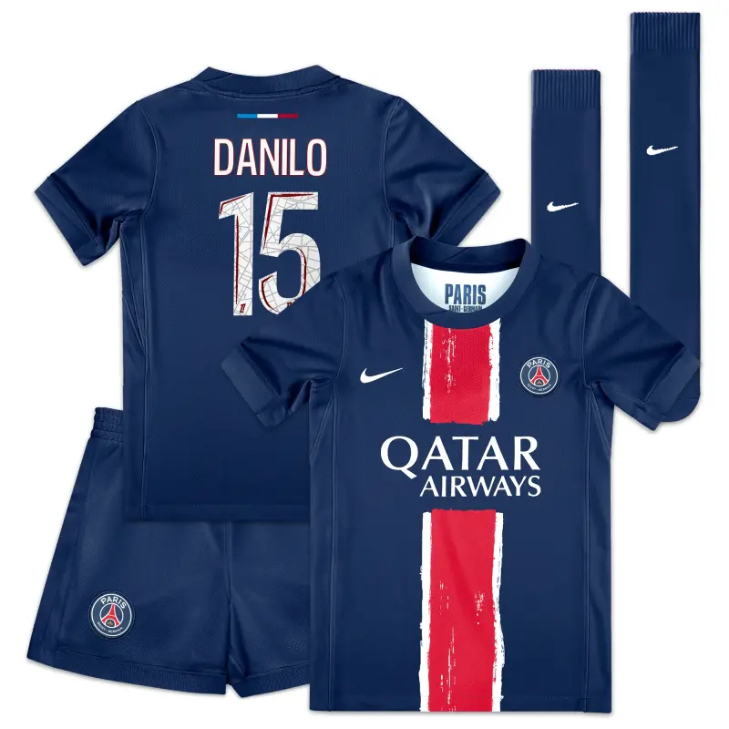 psg-nike-home-mini-kit-2024-25-little-kids-with-danilo-15-printing-201613695-15 Collection | PSG Fanshop