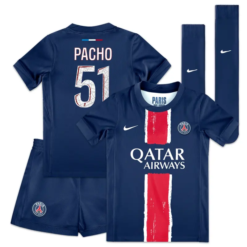 psg-nike-home-mini-kit-2024-25-little-kids-with-pacho-51-printing-202129680-51 Collection | PSG Fanshop