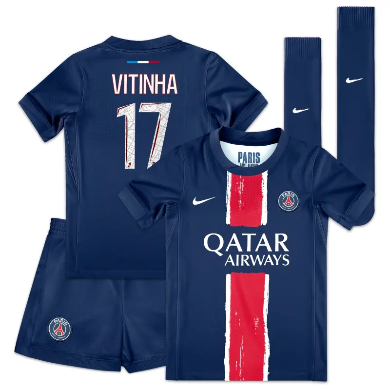psg-nike-home-mini-kit-2024-25-little-kids-with-vitinha-17-printing-201613706-vitinha-17 Collection | PSG Fanshop