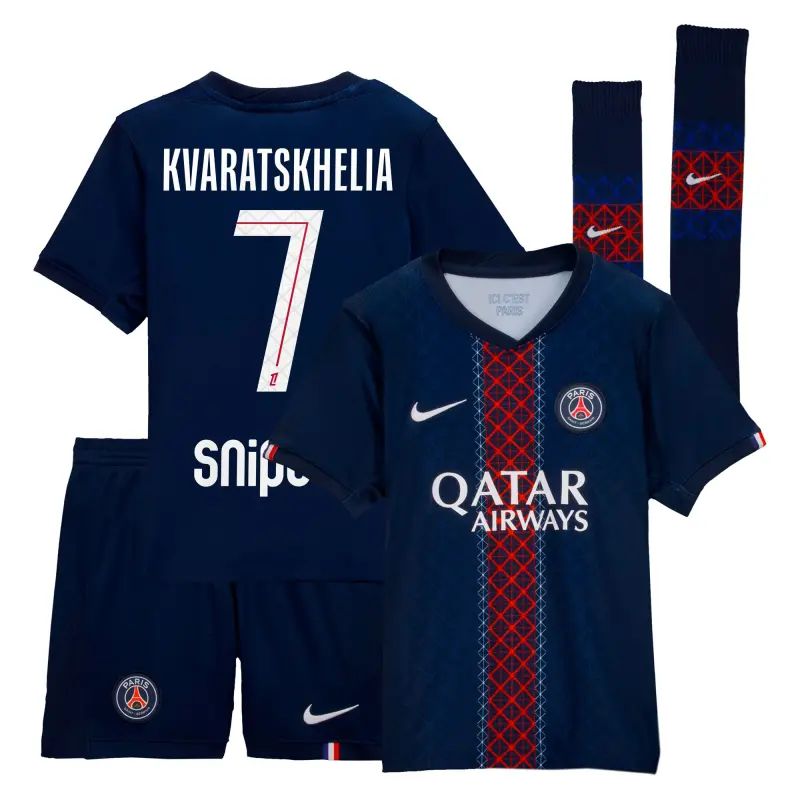 psg-nike-home-mini-kit-2025-26-little-kids-with-kvaratskhelia-7-printing-203060708-07 Collection | PSG Fanshop