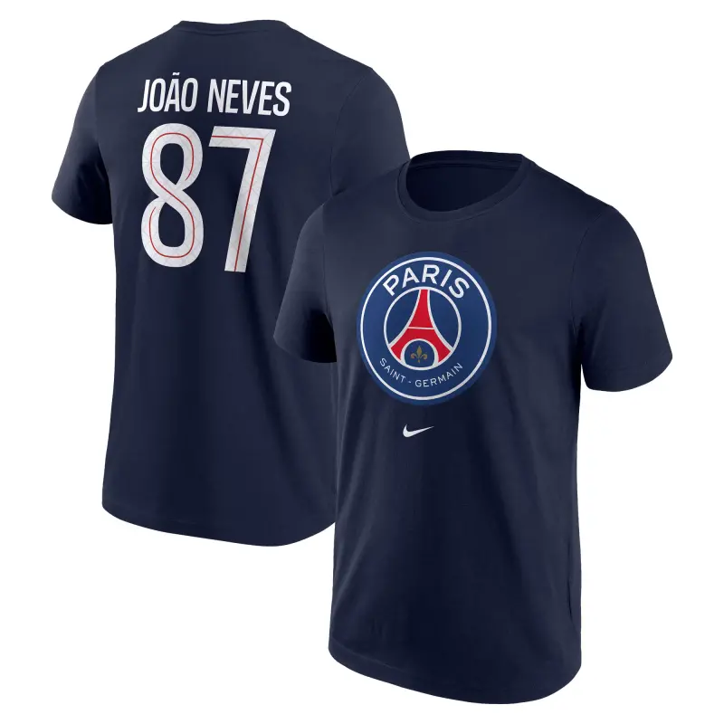 psg-nike-joo-neves-87-graphic-t-shirt-navy-mens-203293371-87 Collection | PSG Fanshop