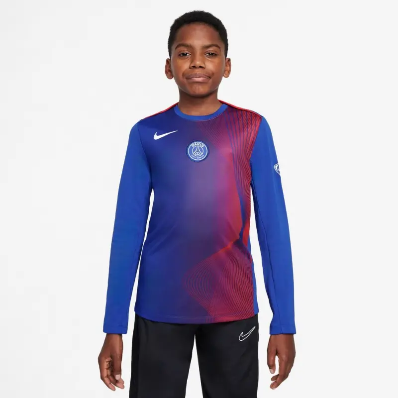 psg-nike-long-sleeve-pre-match-top-royal-kids-202664154 Collection | PSG Fanshop