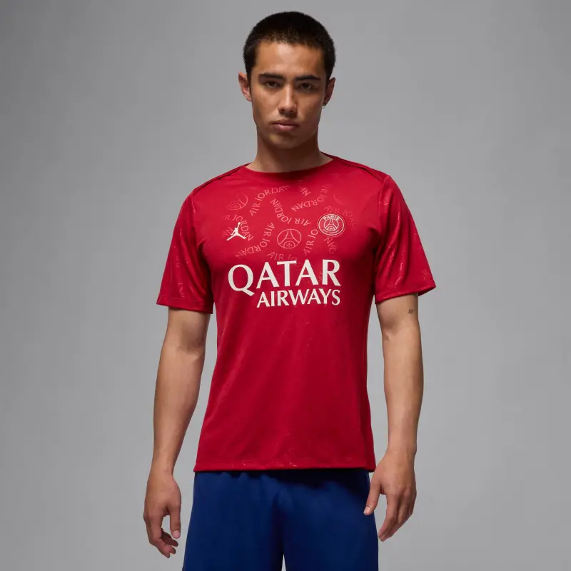 psg-x-jordan-fourth-pre-match-top-jordan-red-202135243 Collection | PSG Fanshop
